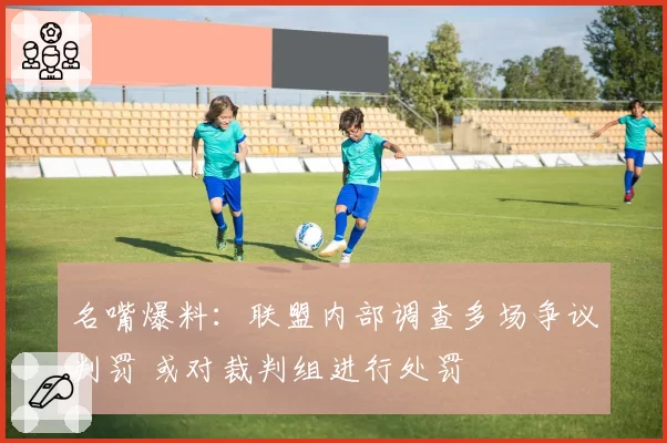 名嘴爆料：联盟内部调查多场争议判罚 或对裁判组进行处罚
